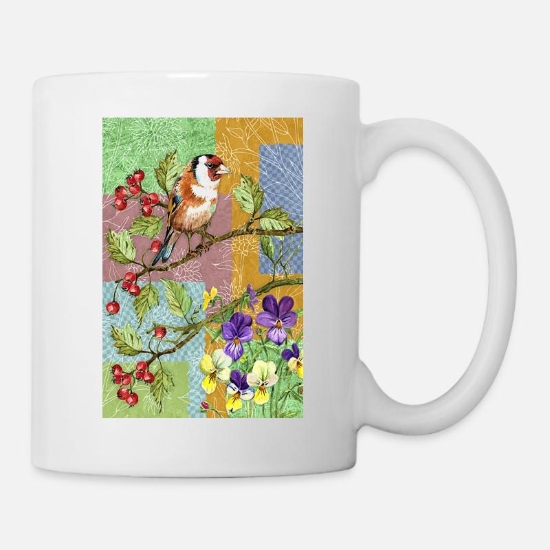 Oiseau coloré - Mug blanc - blanc