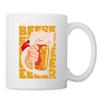 Weihnachten hoho hold my beer - Tasse - Weiß - Rechts