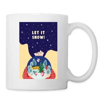 Cadeaux Neige Poster - Mug blanc - blanc - Droite