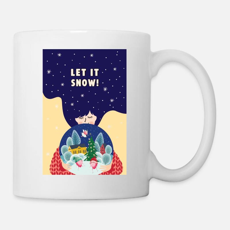 Cadeaux Neige Poster - Mug blanc - blanc