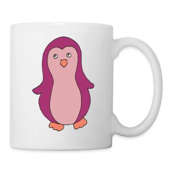 Pingouin Rose - Mug blanc - blanc - Droite
