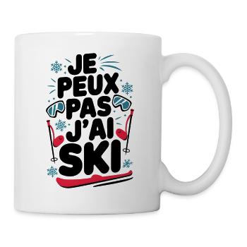 I can't I have SKI - Mug - white - Right