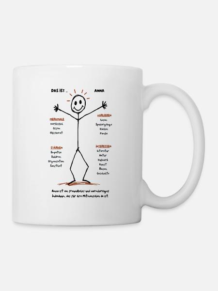 Das ist Anna - Tasse - Weiß
