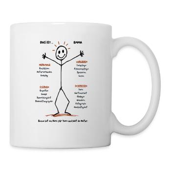 Das ist Emma - Tasse - Weiß - Rechts