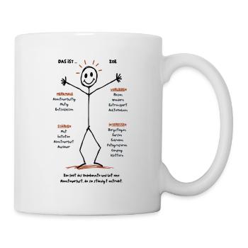 Das ist Zoe Abenteuergeist - Tasse - Weiß - Rechts