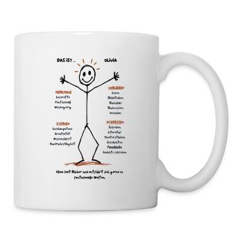 Das ist Olivia Fantasiereiche Welten - Tasse - Weiß - Rechts
