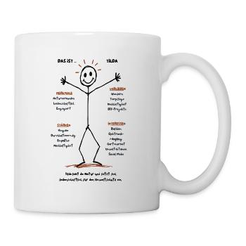 Das ist Tildas Leidenschaft - Tasse - Weiß - Rechts