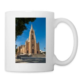 Gozo Island Ghajnsielem Parish Church Malta - Tasse - Weiß - Rechts