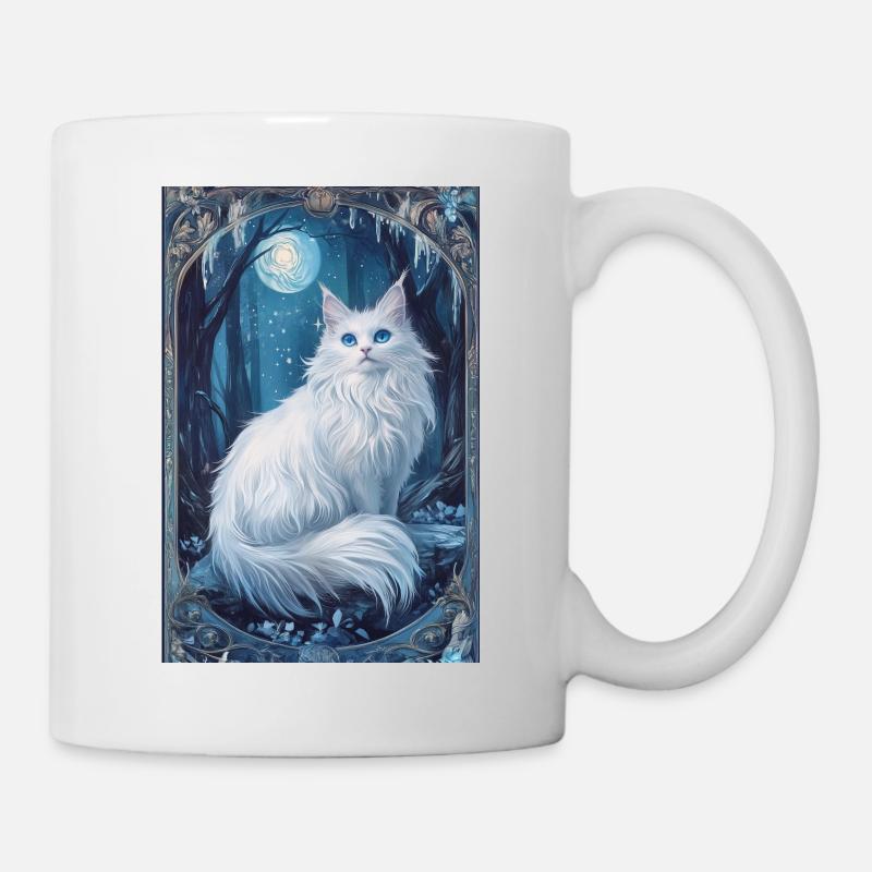Cloudtail Wolkenschweif schöne weiße Katze winter - Tasse - Weiß