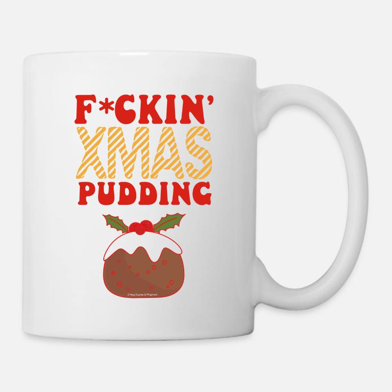 F*CKIN' PUDDING DE NOËL - NEG DUPREE - Mug blanc - blanc