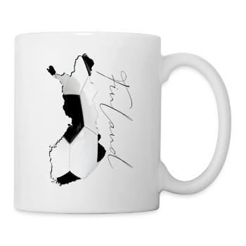 Carte de la Finlande encadrée Real Football FR - Mug blanc - blanc - Droite