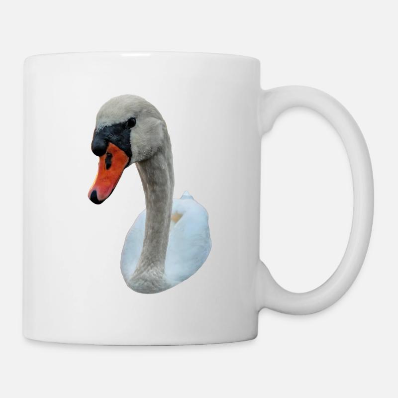 Starrender Schwan - Tasse - Weiß