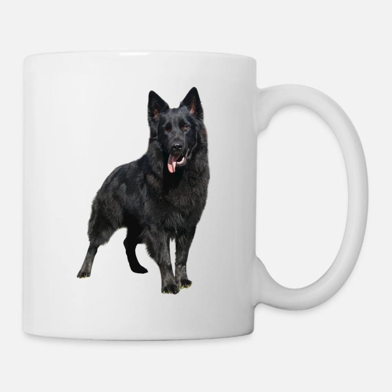 Chien de berger noir - Mug blanc - blanc