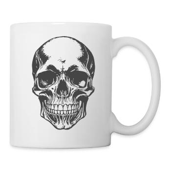 Totenkopf - Tasse - Weiß - Rechts
