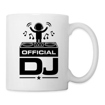 Dj Turntables - Tasse - Weiß - Rechts