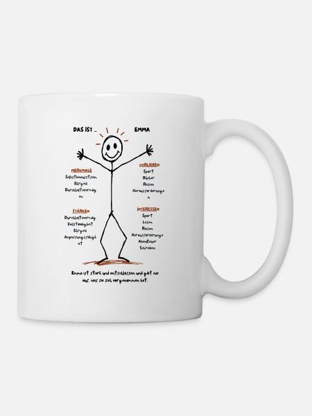 Emmas Welt der Entschlossenheit - Tasse - Weiß