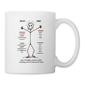 Emines Herz und Heim - Tasse - Weiß - Rechts