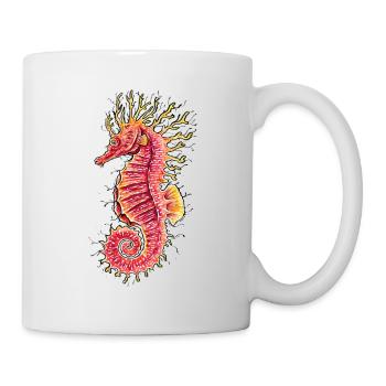 Hippocampe - Mug blanc - blanc - Droite