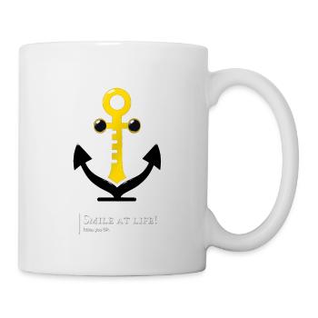 Smiling anchor, humour, développement personnel - Mug blanc - blanc - Droite