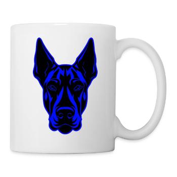 Doberman Dog Animal Portrait - Mug - white - Right