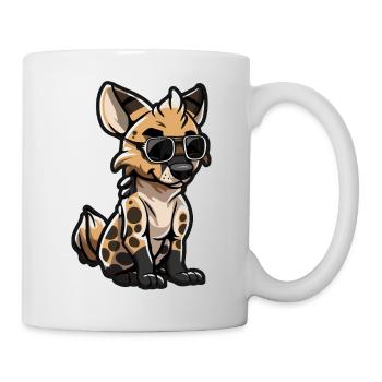 Hyène Bande Dessinée Cool - Mug blanc - blanc - Droite