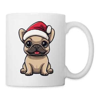 Buldog Français Chien Noël - Mug blanc - blanc - Droite