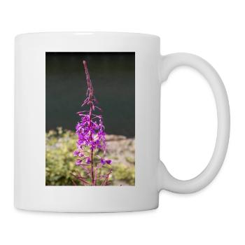 épilobe à feuilles étroites également herbe de saule également rose rose - Mug blanc - blanc - Droite