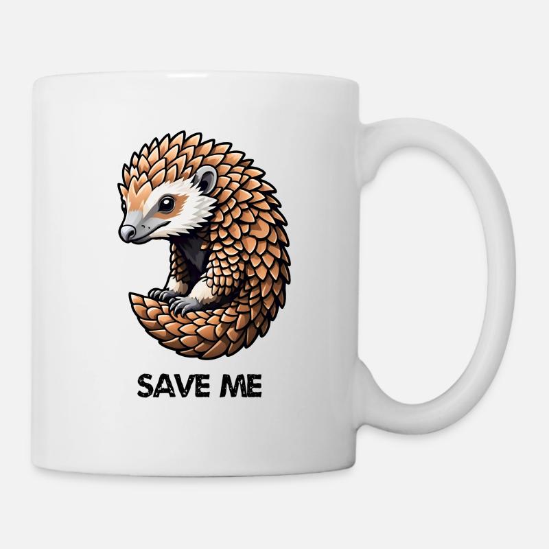 Sauver le pangolin - Mug blanc - blanc