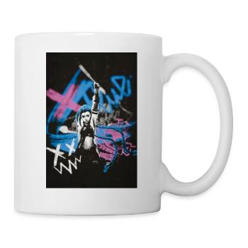 Paint town blue - Mug blanc - blanc - Droite