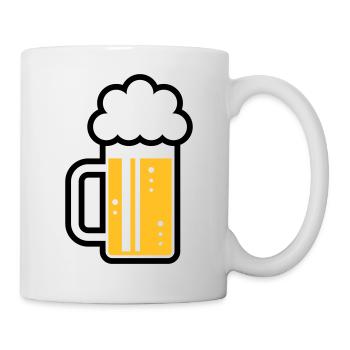 XFrohsinn (Gauche / Or Noir) - Mug blanc - blanc - Droite