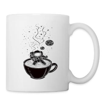 Astronaute et planète - Mug blanc - blanc - Droite