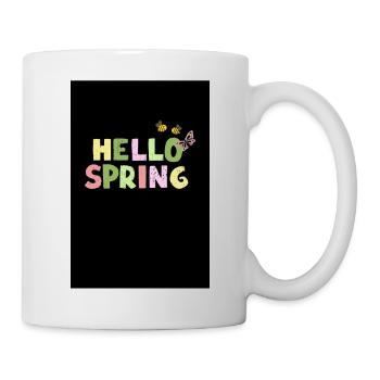 Hello Spring - Tasse - Weiß - Rechts
