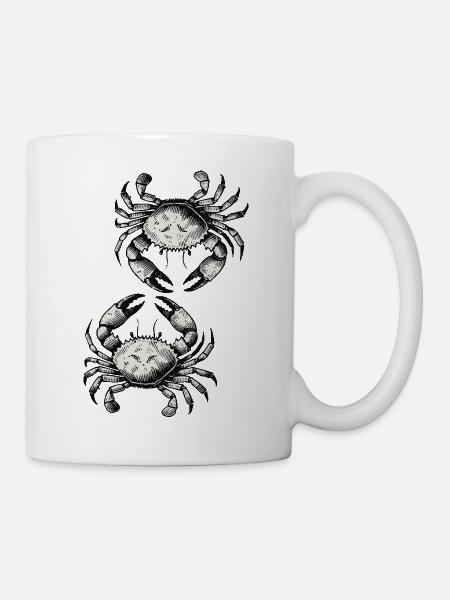Krebs Krabbe - Tasse - Weiß