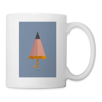 Umbrella pencil - Mug - white - Right
