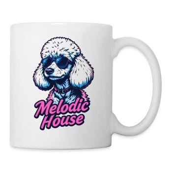 Melodic House Pudel - Tasse - Weiß - Rechts