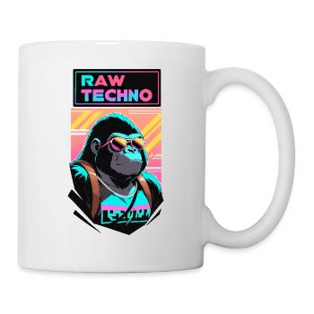 R A W Techno Gorilla - Tasse - Weiß - Rechts