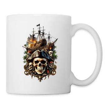 Totenkopf Schädel 05839 - Tasse - Weiß - Rechts