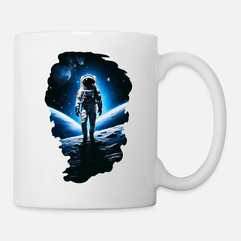 Seul sur la Lune - Mug blanc - blanc