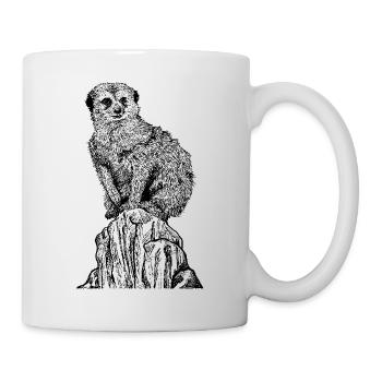Attentive meerkat - Mug - white - Right