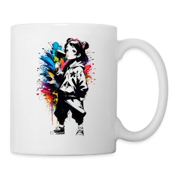 Street Art Girl 23247 - Mug - white - Right