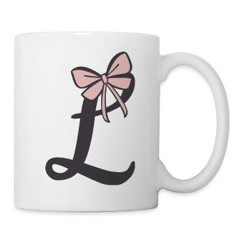 Lettre initiale L - Mug blanc - blanc - Droite