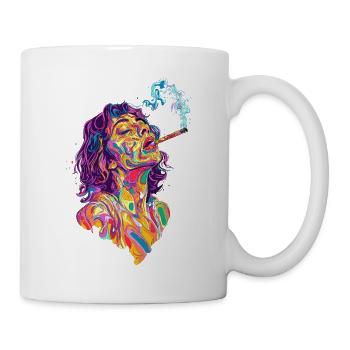 Rave magique psychédélique - Mug blanc - blanc - Droite