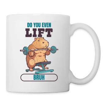 Hebst du überhaupt Bruh - Tasse - Weiß - Rechts