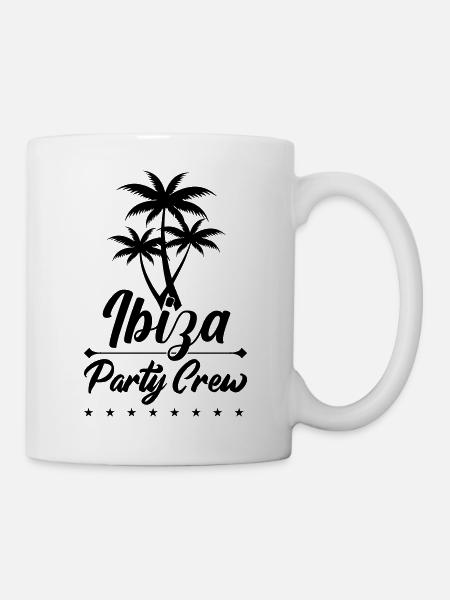Équipe de fête à Ibiza - Mug blanc - blanc