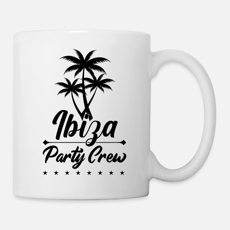Équipe de fête à Ibiza - Mug blanc - blanc