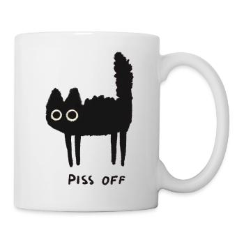 Grumpy Kitty Vibes - Laissez-moi tranquille - Mug blanc - blanc - Droite