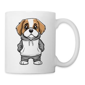 Saint Bernard Hund Lustig - Tasse - Weiß - Rechts