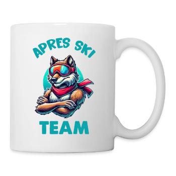 wolf skibrille apres ski - Tasse - Weiß - Rechts
