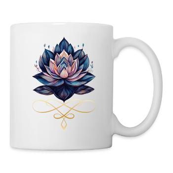 Water Lily on Golden Border - Mug - white - Right