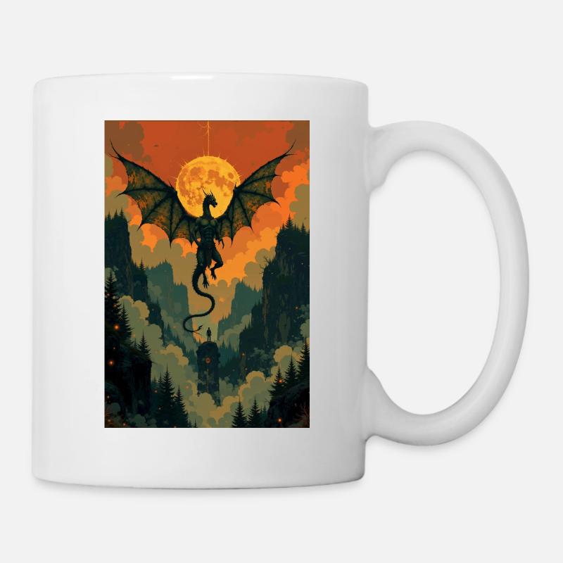 Drache - Tasse - Weiß